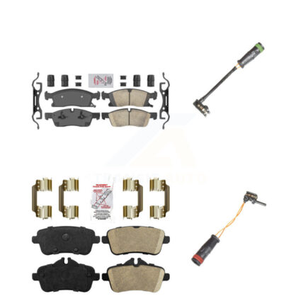 Front Rear Ceramic Brake Pads Wear Sensor Kit For Mercedes-Benz GLE400 GL350 GLS450 GL450 KNW-100157