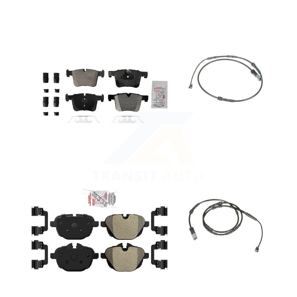 Front Rear Ceramic Disc Brake Pads And Wear Sensors Kit For BMW X3 X4 KNW-100186