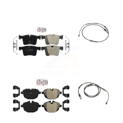 Front Rear Ceramic Disc Brake Pads And Wear Sensors Kit For BMW X3 X4 KNW-100187