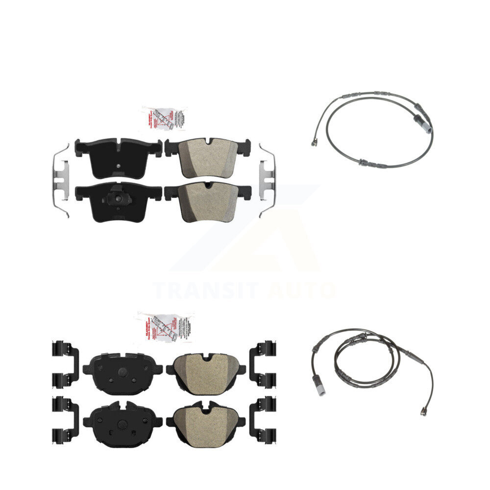 Front Rear Ceramic Disc Brake Pads And Wear Sensors Kit For BMW X3 X4 KNW-100187