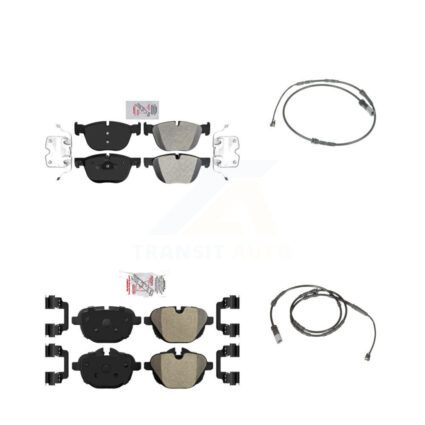 Front Rear Ceramic Disc Brake Pads And Wear Sensors Kit For 2017 BMW X4 M40i KNW-100188