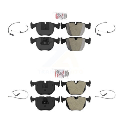 Front Rear Ceramic Disc Brake Pads And Wear Sensors Kit For BMW X5 KNW-100199