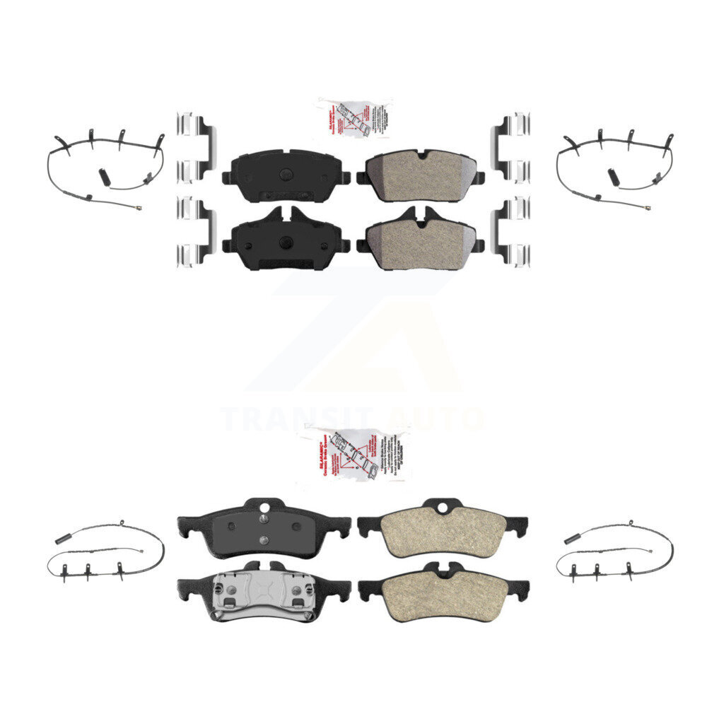 Front Rear Ceramic Disc Brake Pads And Wear Sensors Kit For Mini Cooper KNW-100202