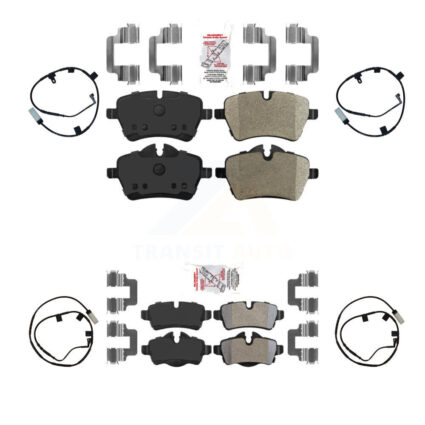 Front Rear Ceramic Disc Brake Pads And Wear Sensors Kit For Mini Cooper KNW-100203