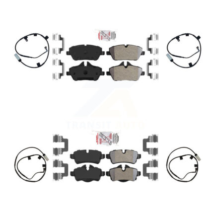 Front Rear Ceramic Disc Brake Pads And Wear Sensors Kit For Mini Cooper KNW-100204