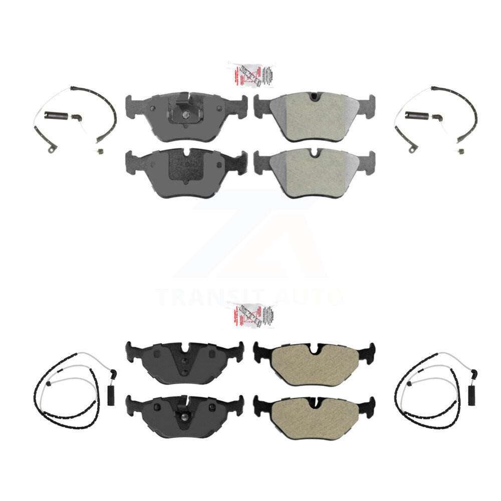 Front Rear Ceramic Disc Brake Pads And Wear Sensors Kit For BMW Z4 KNW-100210
