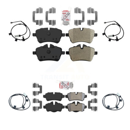 Front Rear Ceramic Disc Brake Pads And Wear Sensors Kit For Mini Cooper 1.6L KNW-100212