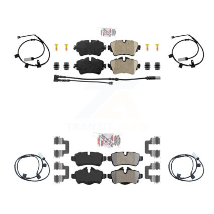 Front Rear Ceramic Disc Brake Pads And Extra Wear Sensors Kit For 2015 Mini Cooper 1.6L KNW-100214