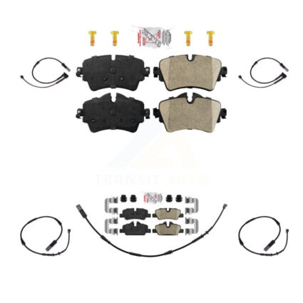 Front Rear Ceramic Disc Brake Pads And Extra Wear Sensors Kit For Mini Cooper KNW-100222