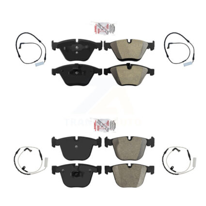 Front Rear Ceramic Brake Pad And Wear Sensor Kit For BMW 750i 750Li 745i 745Li 760Li 760i KNW-100237