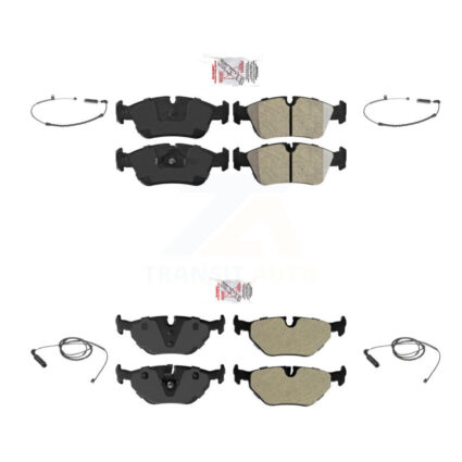Front Rear Ceramic Disc Brake Pad Wear Sensor Kit For BMW 325i 325Ci 320i 328i 323Ci 323i KNW-100254