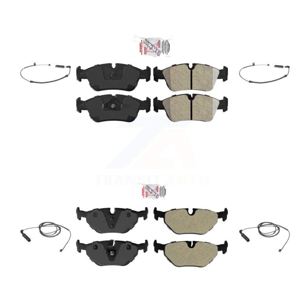Front Rear Ceramic Disc Brake Pad Wear Sensor Kit For BMW 325i 325Ci 320i 328i 323Ci 323i KNW-100254
