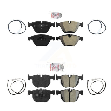 Front Rear Ceramic Disc Brake Pad Wear Sensor Kit For 2013 BMW X1 xDrive35i with AWD 3.0L KNW-100275