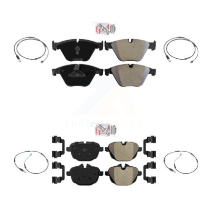 Front Rear Ceramic Disc Brake Pad & Wear Sensor Kit For BMW 535i 528i 535d ActiveHybrid 5 KNW-100290