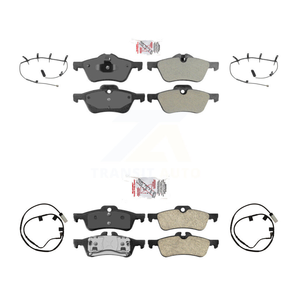 Front Rear Ceramic Disc Brake Pads And Wear Sensors Kit For 2006 Mini Cooper 1.6L KNW-100295