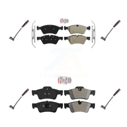 Front Rear Ceramic Brake Pad Wear Sensor Kit For Mercedes-Benz ML350 R350 GL450 ML500 G55 KNW-100300
