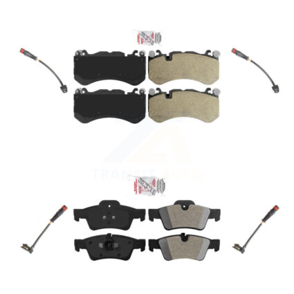 Front Rear Ceramic Disc Brake Pads And Wear Sensors Kit For Mercedes-Benz G63 AMG G65 KNW-100301