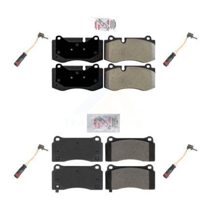 Front Rear Ceramic Disc Brake Pads Wear Sensor Kit For 2011-2014 Mercedes-Benz CL550 4.7L KNW-100322