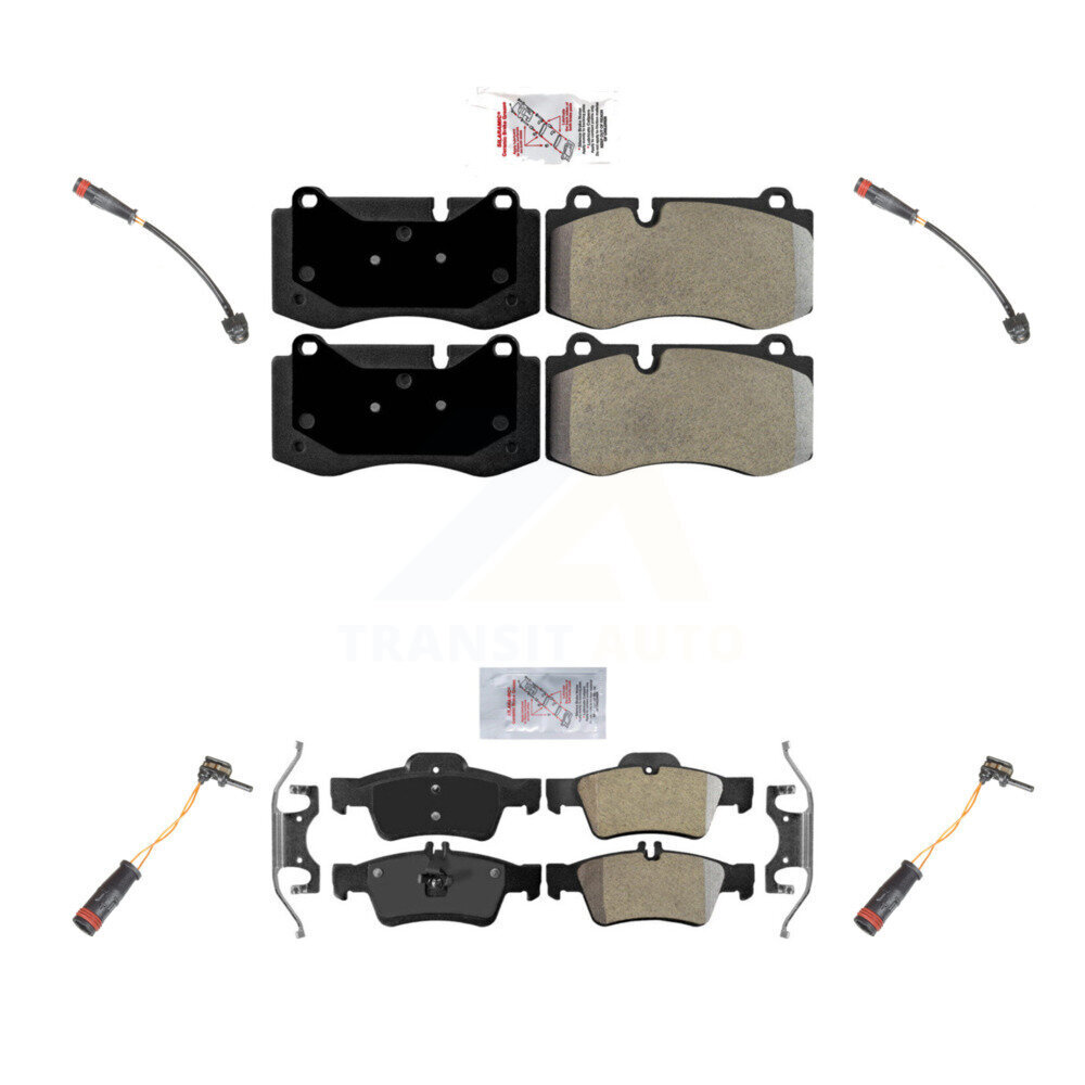 Front Rear Ceramic Brake Pads Wear Sensor Kit For Mercedes-Benz S550 S450 CL550 S400 S600 KNW-100323