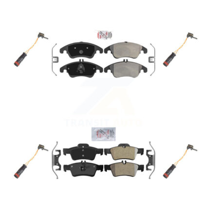 Front Rear Ceramic Disc Brake Pad Wear Sensor Kit For Mercedes-Benz E350 E250 CLS400 E400 KNW-100325
