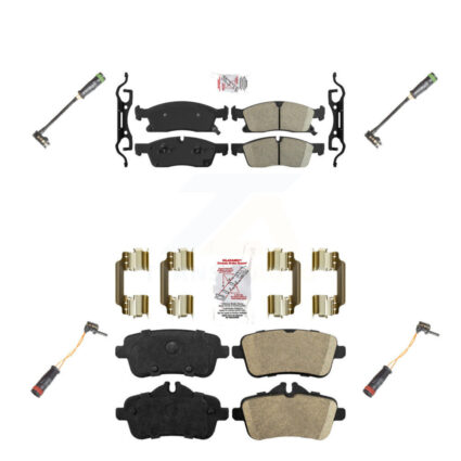 Front Rear Ceramic Disc Brake Pads & Wear Sensor Kit For Mercedes-Benz GLE400 GL350 GL450 KNW-100327