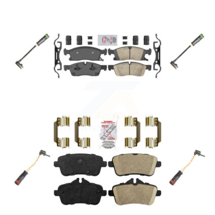 Front Rear Ceramic Brake Pads Wear Sensor Kit For Mercedes-Benz GLE400 GL350 GLS450 GL450 KNW-100330