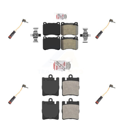 Front Rear Ceramic Disc Brake Pads And Wear Sensor Kit For Mercedes-Benz SLK350 C230 C320 KNW-100333
