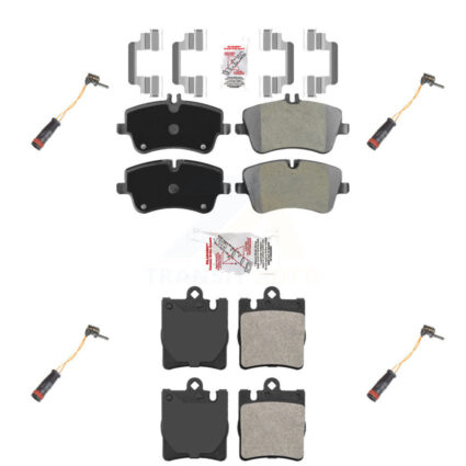 Front Rear Ceramic Disc Brake Pad Wear Sensor Kit For Mercedes-Benz C280 C320 CLK320 C350 KNW-100334