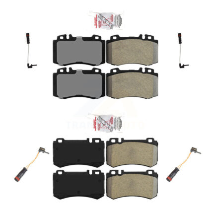 Front Rear Ceramic Disc Brake Pads And Wear Sensors Kit For Mercedes-Benz S600 5.5L KNW-100337