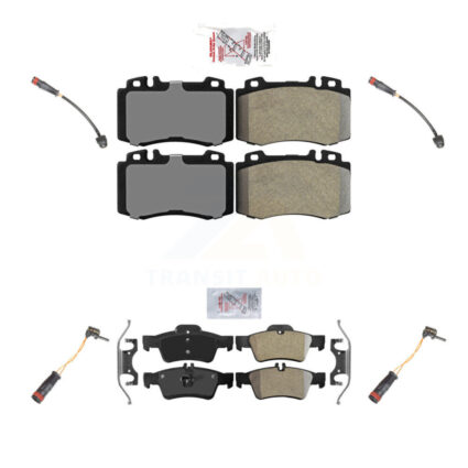 Front Rear Ceramic Brake Pad & Wear Sensor Kit For Mercedes-Benz SL500 with Sport Package KNW-100338