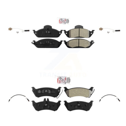 Front Rear Ceramic Disc Brake Pad And Wear Sensor Kit For Mercedes-Benz ML320 ML350 ML430 KNW-100375
