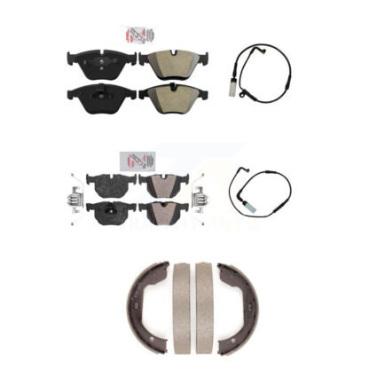 Front Rear Ceramic Brake Pad And Wear Sensor Kit (5Pc) For BMW 530i 528i xDrive 525i 535i KNW-100408