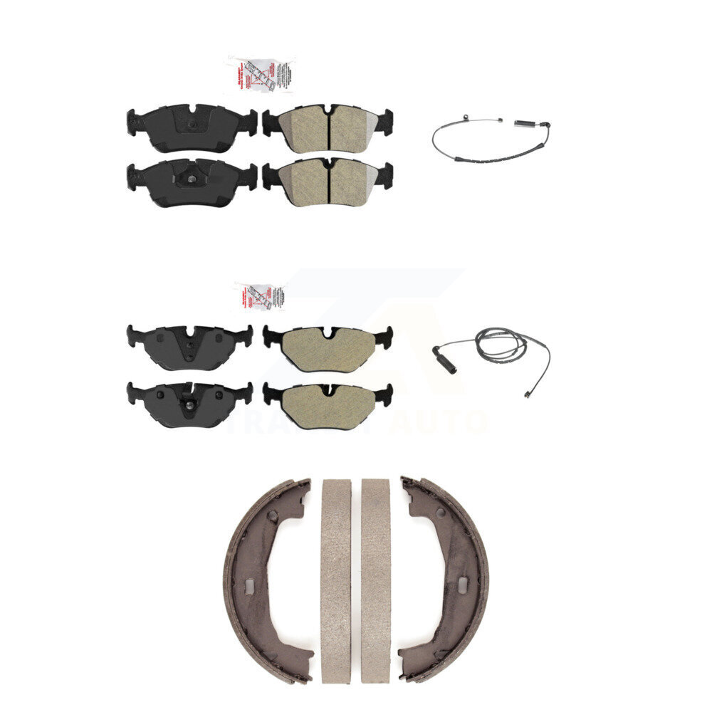 Front Rear Ceramic Brake Pad And Wear Sensor Kit (5Pc) For BMW 325i 325Ci 320i 323Ci 323i KNW-100414
