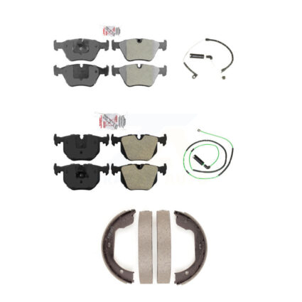 Front Rear Ceramic Disc Brake Pads And Wear Sensors Kit (5Pc) For BMW Z4 KNW-100417