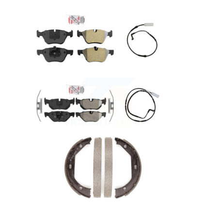 Front Rear Ceramic Disc Brake Pad Wear Sensor Kit (5Pc) For 2007 BMW 328i Wagon with 3.0L KNW-100453