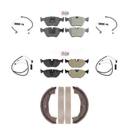 Front Rear Ceramic Disc Brake Pads And Wear Sensors Kit (7Pc) For BMW Z4 KNW-100478