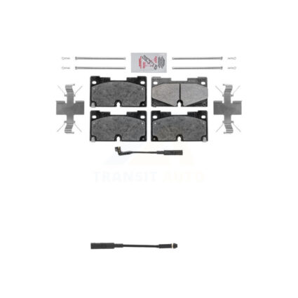 Front Ceramic Brake Pads Extra Wear Sensor Kit For GMC Chevrolet Silverado 1500 Sierra XL KNW-100574