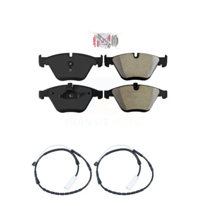 Front Ceramic Disc Brake Pads And Wear Sensors Kit For BMW 328i xDrive X1 KNW-100730