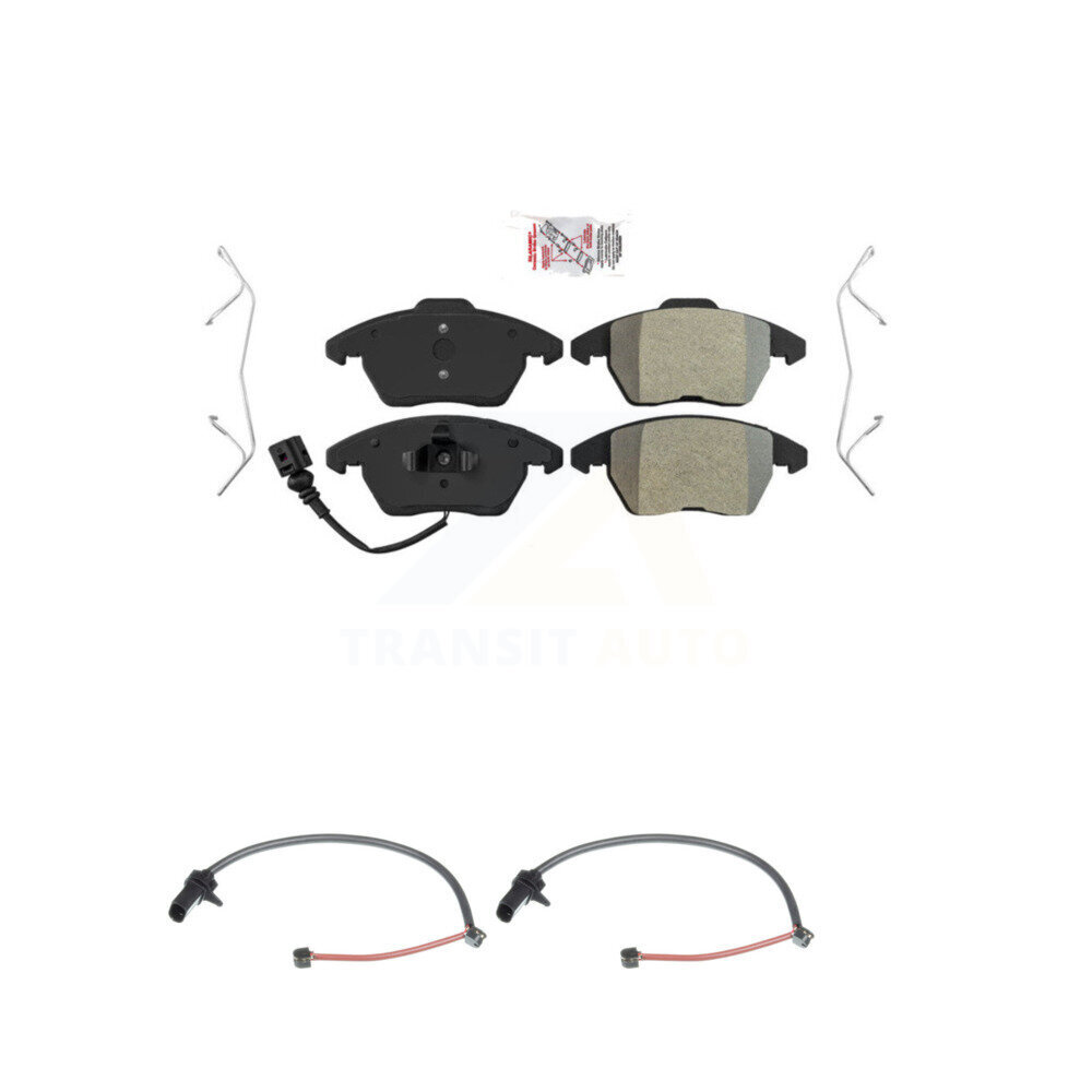 Front Ceramic Disc Brake Pads And Wear Sensors Kit For 2011 Audi R8 KNW-100784