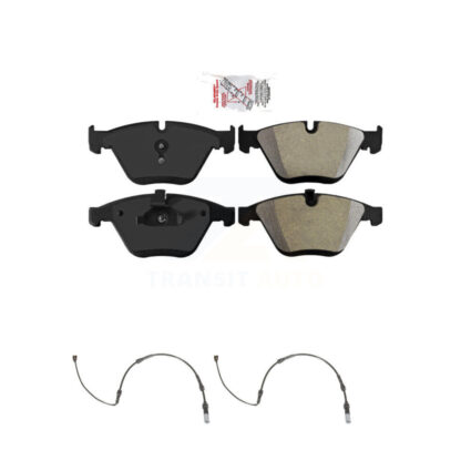 Front Ceramic Disc Brake Pads And Wear Sensors Kit For BMW 328i 335i KNW-100816