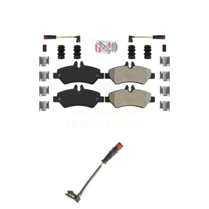 Rear Ceramic Brake Pad & Extra Wear Sensor Kit For Mercedes-Benz Sprinter 2500 3500 Dodge KNW-100903