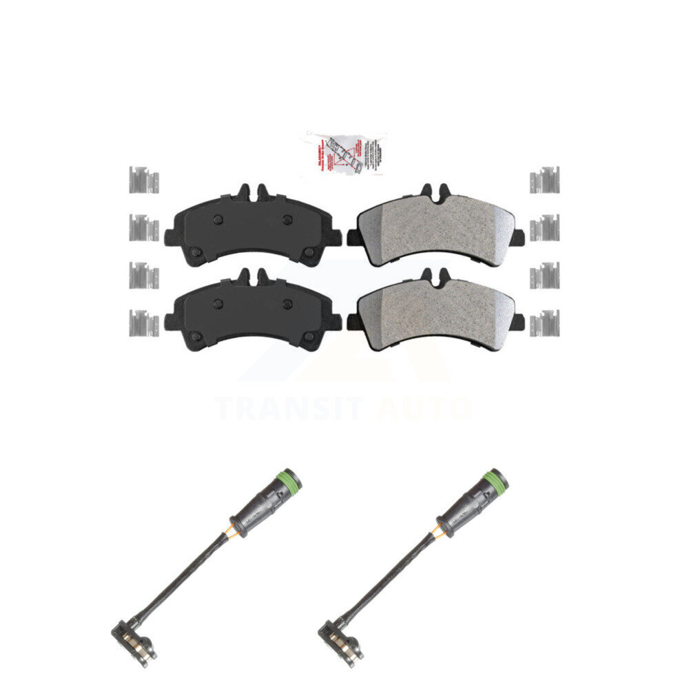 Rear Ceramic Disc Brake Pads And Wear Sensors Kit For Freightliner Sprinter 3500 KNW-101252