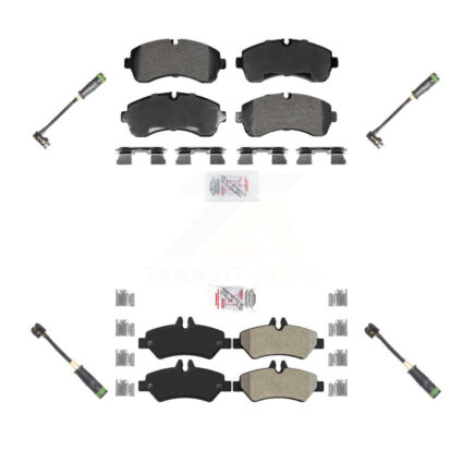 Front Rear Ceramic Disc Brake Pads And Wear Sensors Kit For Mercedes-Benz Sprinter 3500 KNW-101256