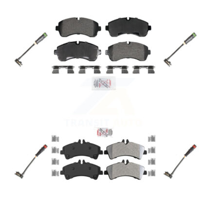 Front Rear Ceramic Disc Brake Pads And Wear Sensors Kit For Mercedes-Benz Sprinter 3500 KNW-101263