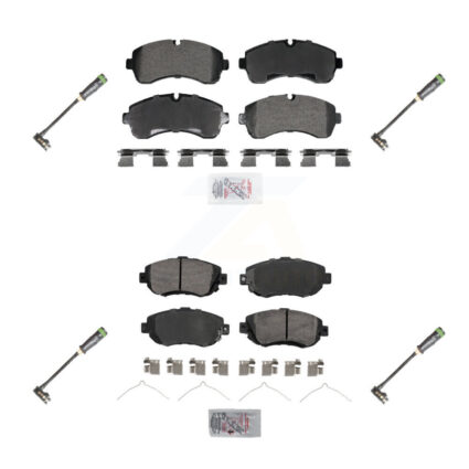 Front Rear Ceramic Brake Pad And Wear Sensor Kit For Freightliner Sprinter 2500 3500 1500 KNW-101290