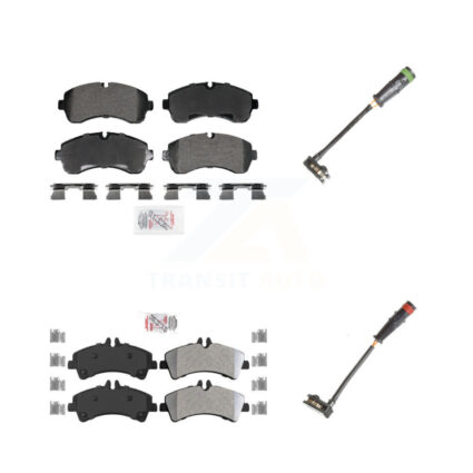 Front Rear Ceramic Disc Brake Pads And Wear Sensors Kit For Mercedes-Benz Sprinter 3500 KNW-101323