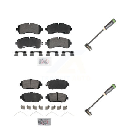 Front Rear Ceramic Brake Pad And Wear Sensor Kit For Freightliner Sprinter 2500 3500 1500 KNW-101326