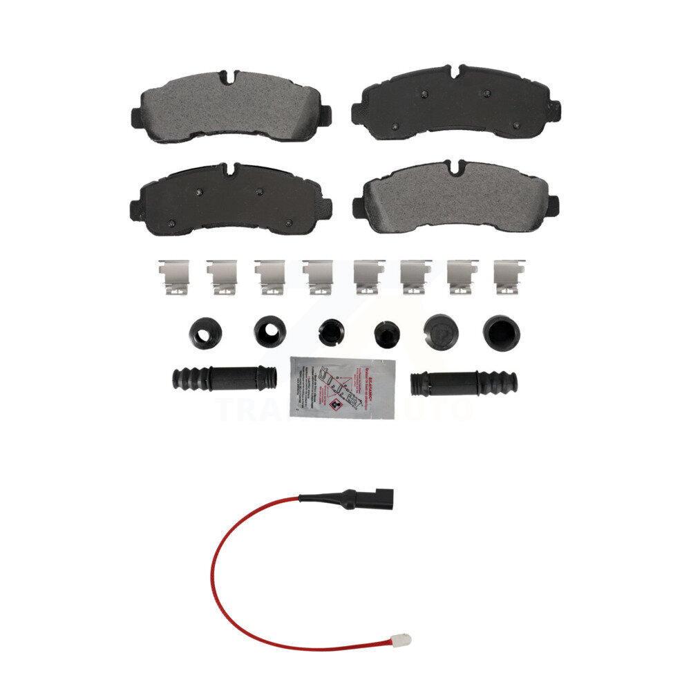 Rear Ceramic Disc Brake Pads And Wear Sensors Kit For 2020 Ford Transit-350 HD AWD KNW-101372