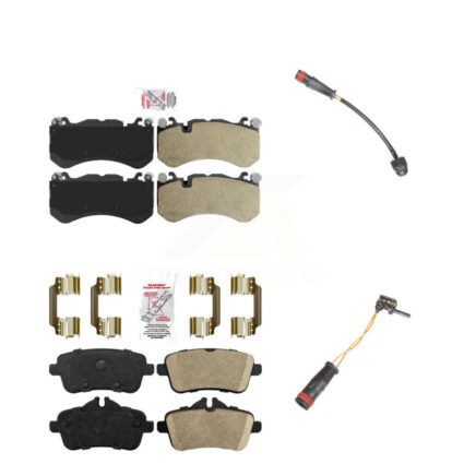 Front Rear Ceramic Brake Pads & Wear Sensor Kit For 2014-2015 Mercedes-Benz GL63 AMG 5.5L KNW-101401