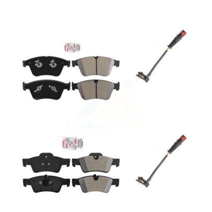 Front Rear Ceramic Disc Brake Pads & Wear Sensor Kit For 2007 Mercedes-Benz ML63 AMG 6.3L KNW-101402